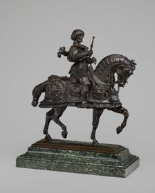 Gaston de Foix on Horseback, model 1839/1840, cast after 1855. Creator: Antoine-Louis Barye