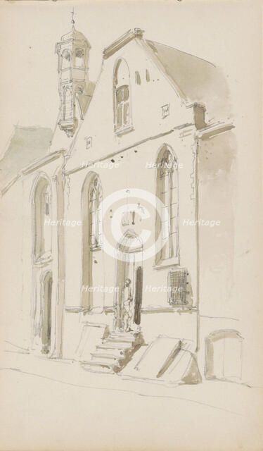 Gasthuiskerk on the Lange Delft in Middelburg, c. 1856-c. 1861. Creator: Cornelis Springer.