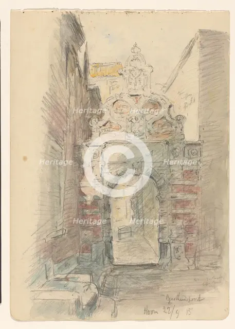 Gasthuispoort in Hoorn, 1915. Creator: Jan Hoynck van Papendrecht.