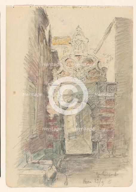 Gasthuispoort in Hoorn, 1915. Creator: Jan Hoynck van Papendrecht.