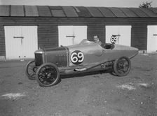 GC Stead in his AC 5 at the JCC 200 Mile Race, Brooklands, Surrey, 1921. Artist: Bill Brunell