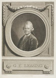 G.E. Lessing, n.d. Creator: Johann Friedrich Bause