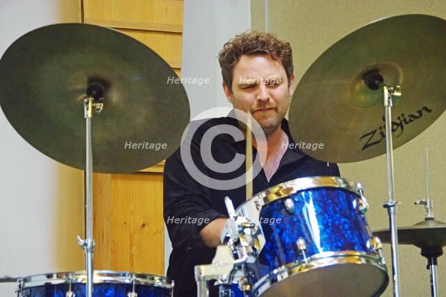 Gethin Jones, Adrian Cox Quartet, Loughton Methodist Church, Essex, 28 Sept 2019. Creator: Brian O'Connor.