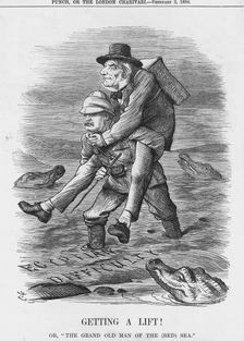 Getting a Lift 1884. Creator: Unknown