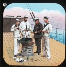 Getting Electric Light ready -- H.M.S. Edinburgh c1900. Creator: Unknown