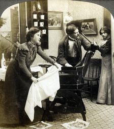 Getting His Hair Banged Artist: American Stereoscopic Company