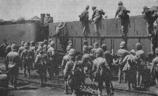 Getting into an Armoured Train 1902