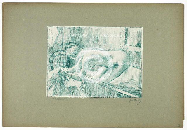 Getting Out of the Bath, 1889–90. Creator: Georges William Thornley.