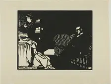 Getting Ready for a Visit, plate eight from Intimacies, 1898. Creator: Félix Vallotton