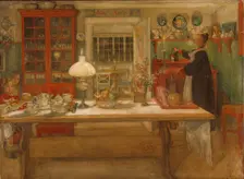 Getting Ready for a Game, 1901. Creator: Carl Larsson