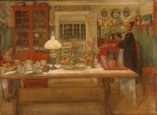 Getting Ready for a Game, 1901. Creator: Carl Larsson