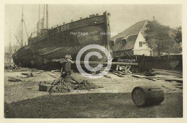 Getting Ready for Fishing, 1887. Creator: Peter Henry Emerson.