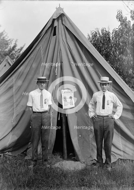 Gettysburg Reunion: G.A.R. & U.C.V. - Scenes at The Encampment, 1913. Creator: Harris & Ewing.