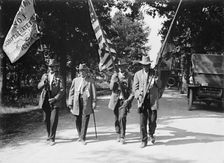 Gettysburg Reunion: G.A.R. & U.C.V. - Veterans of The G.A.R. And of The Confederacy..., 1913. Creator: Harris & Ewing