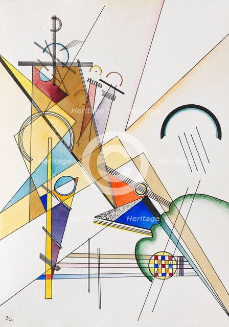 Gewebe, 1923. Creator: Kandinsky, Wassily Vasilyevich (1866-1944).
