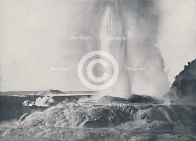 'Geyser; New Zealand', 1924. Artist: Valentine & Sons.