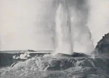 Geyser; New Zealand 1924. Artist: Valentine & Sons