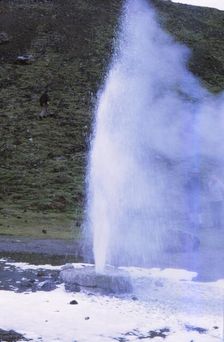 Geyser at Hverageroi, Iceland, 20th century. Artist: CM Dixon