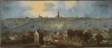 Gezicht op de rede van Antwerpen, Between 1682 and 1702. Creator: Schoevaerdts, Matthijs (Matthys) (c. 1665/7-after 1702)