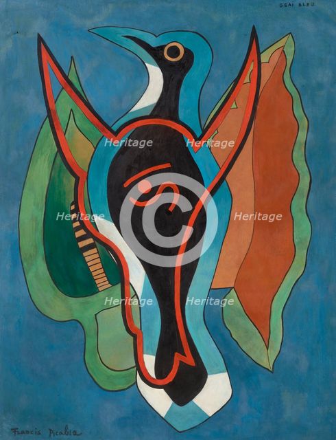 Geai bleu (Blue Jay), c1938-1939. Creator: Picabia, Francis (1879-1953).