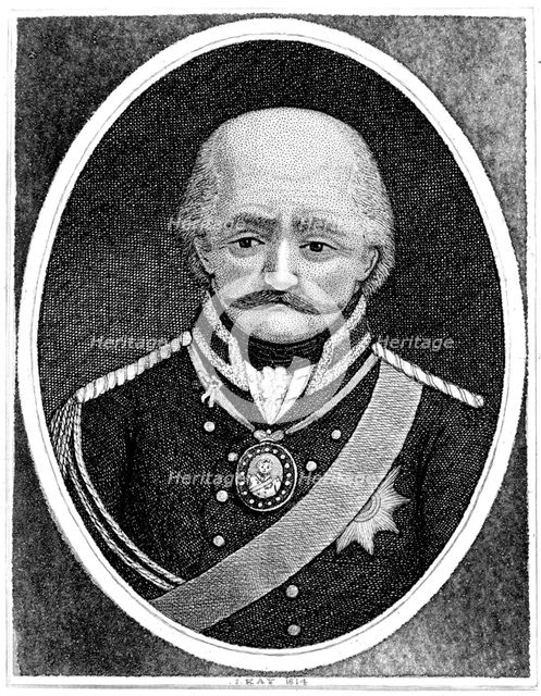Gebhard Leberecht von Blucher, Prussian general, 1814. Artist: John Kay
