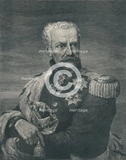 'Gebhard Leberecht Von Blücher, Prince of Wahlstadt', c1815-1819, (1896). Artist: Gustave Kruell.
