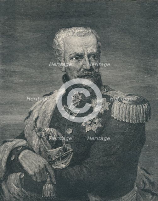 'Gebhard Leberecht Von Blücher, Prince of Wahlstadt', c1815-1819, (1896). Artist: Gustave Kruell.