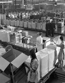 GEC electrical goods assembly plant, Swinton, South Yorkshire, 1963. Creator: Michael Walters