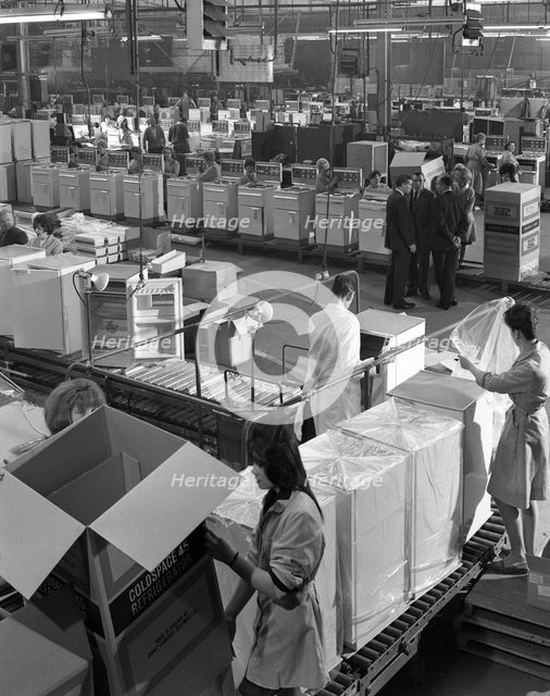 GEC electrical goods assembly plant, Swinton, South Yorkshire, 1963. Creator: Michael Walters.
