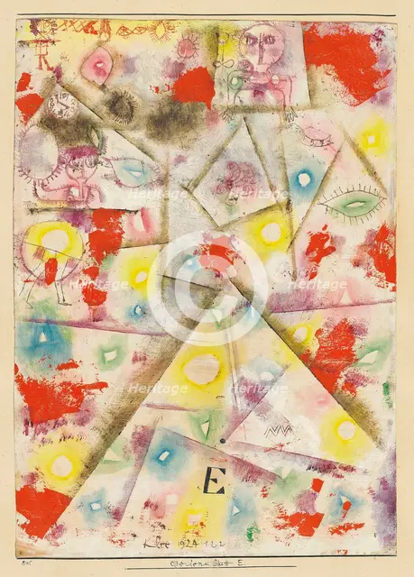 Gedenkblatt E , 1924. Creator: Klee, Paul (1879-1940).