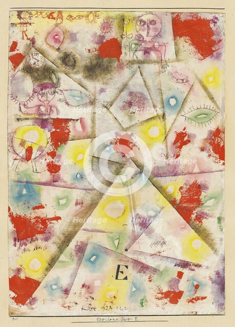 Gedenkblatt E , 1924. Creator: Klee, Paul (1879-1940).