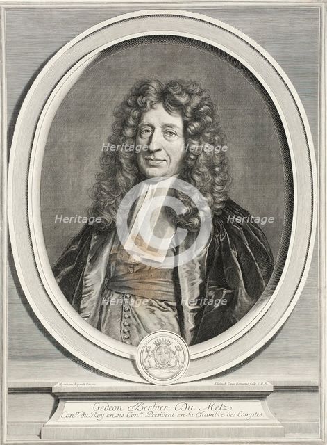 Gédéon Berbier du Metz, c1700. Creator: Gerard Edelinck.