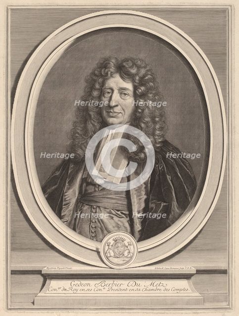 Gedeon Berbier-Du Metz. Creator: Gerard Edelinck.