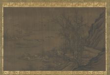 Geese at Dawn on a Misty River, 15th century. Creator: Unknown