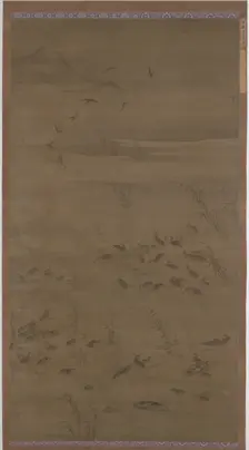 Geese Descending on Sands, Ming dynasty, 1621. Creator: Lin Xue