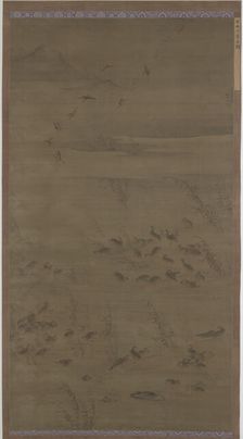 Geese Descending on Sands, Ming dynasty, 1621. Creator: Lin Xue