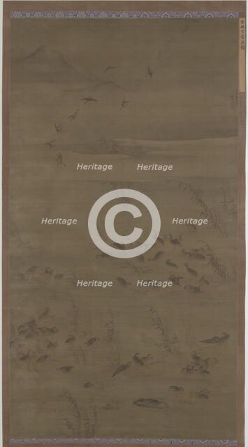 Geese Descending on Sands, Ming dynasty, 1621. Creator: Lin Xue.