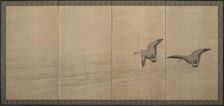 Geese Over a Beach, Edo period, 18th century. Creator: Maruyama Okyo