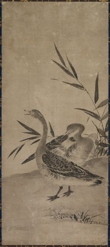 Geese, Muromachi period, 1392-1573. Creator: Soami (Japanese, d. 1525), circle of