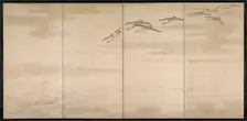 Geese, Reeds and Water, 1800s. Creator: Yamamoto Baiitsu (Japanese, 1783-1856)