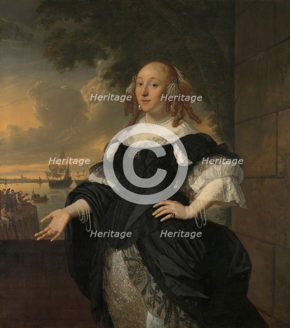 Geertruida den Dubbelde (1647-84), Wife of Aert van Nes, 1668. Creator: Bartholomeus van der Helst.