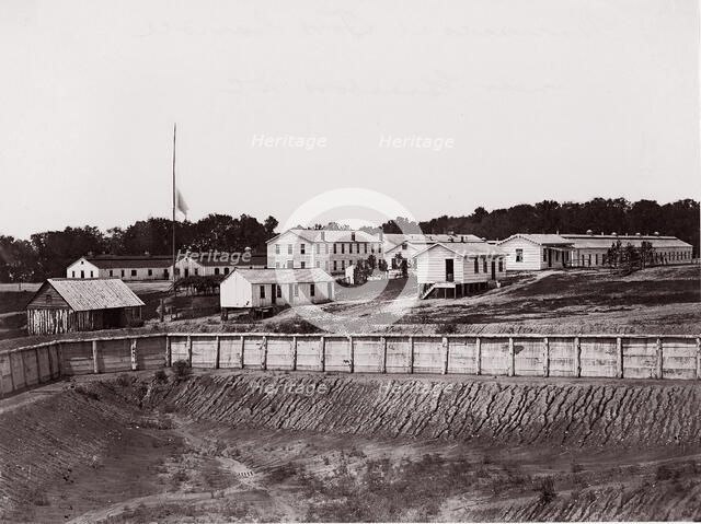 Geisboro D.C., Barracks at Fort Carroll, 1863-64. Creator: Unknown.