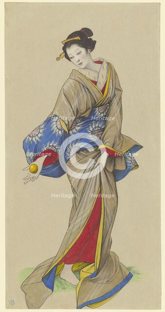 Geisha, 1866. Creator: Eduard von Steinle.