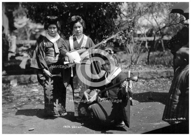 Geisha girls, Japan, early 20th century(?). Artist: Unknown