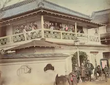 Geisha House, 1870s-1890s. Creator: Kusakabe Kimbei