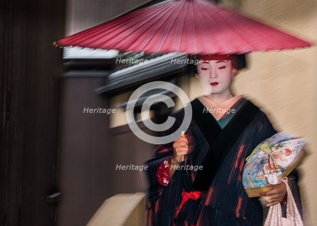 Geisha in the Rain (A). Creator: Dorte Verner.