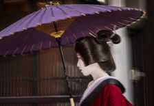 Geisha in the Rain (B). Creator: Dorte Verner