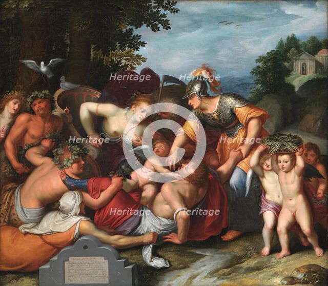 Gemeine Jeuchts Beeldt. Allegory of the Temptations of Youth, 1598-1610. Creator: Otto Van Veen.