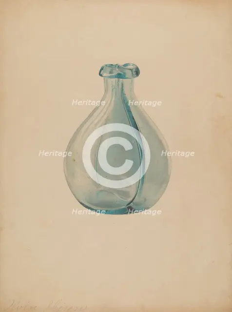 Gemel Bottle, c. 1937. Creator: Alvin Shiren.
