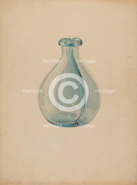 Gemel Bottle, c. 1937. Creator: Alvin Shiren.